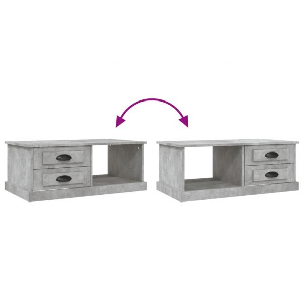 Couchtisch Betongrau 90x50x35 cm Holzwerkstoff