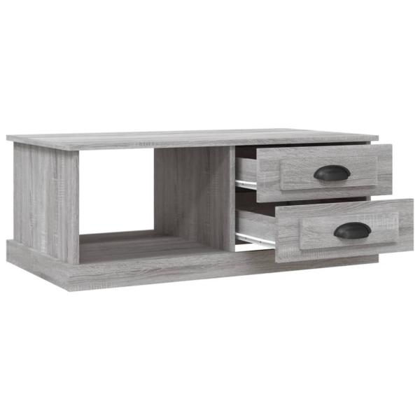 Couchtisch Grau Sonoma 90x50x35 cm Holzwerkstoff