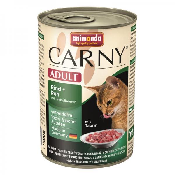 ARDEBO.de Animonda Cat Carny Adult Rind & Reh mit Preiselbeeren 400g