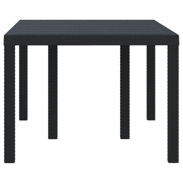 Outdoor Tisch Anthrazit Kunststoff Medium Langlebig