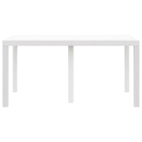 Außentisch Weiß Polypropylen Mittel Langlebig Patiotisch