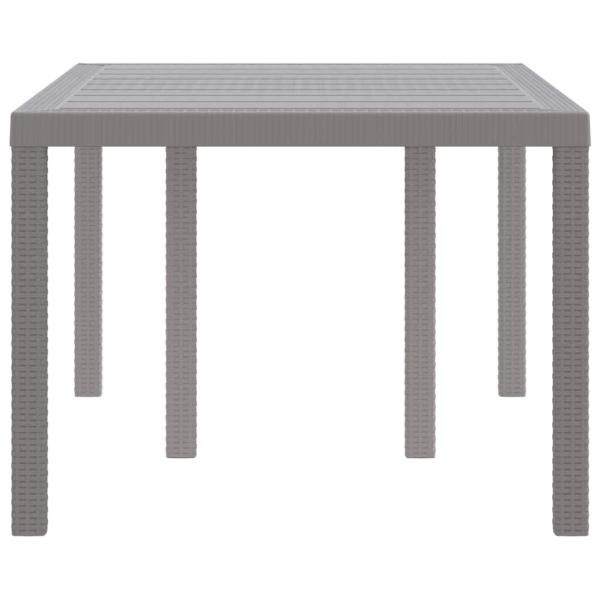 Esstisch für draußen Hellgrau Kunststoff Mittel Langlebig