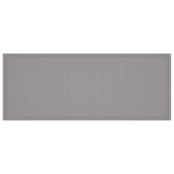 Garten Essgruppe 9-teilig Weiß Rattan, Glas Ergonomisch