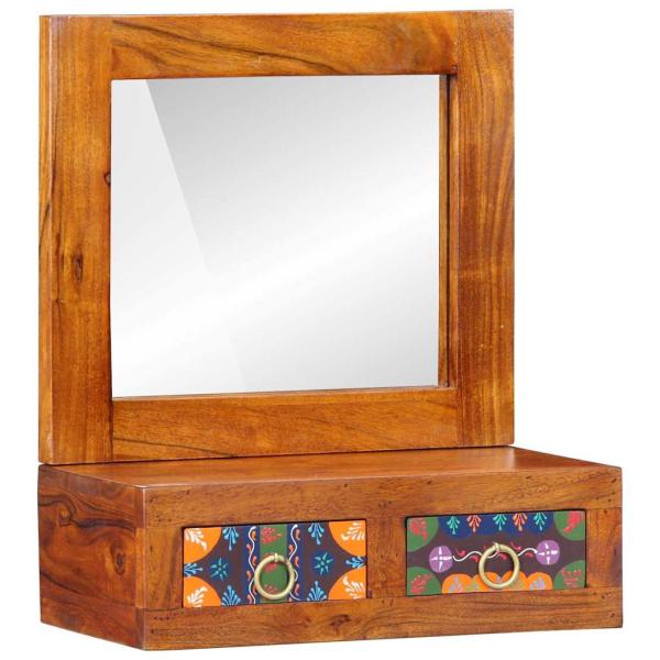 Wandschrank 40x20x50 cm Massivholz Akazie