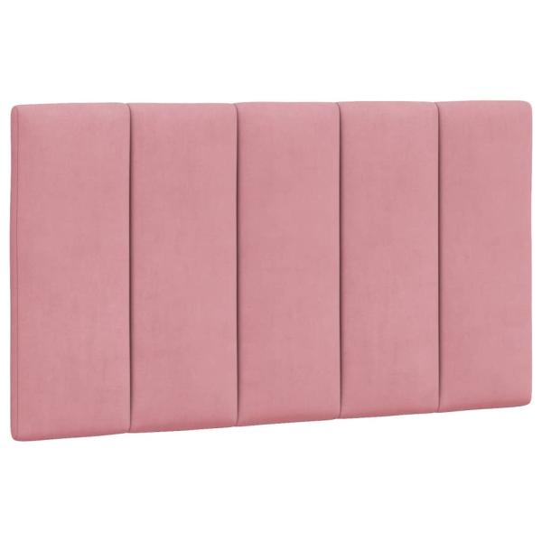 Bett mit Matratze Rosa 90x200 cm Samt