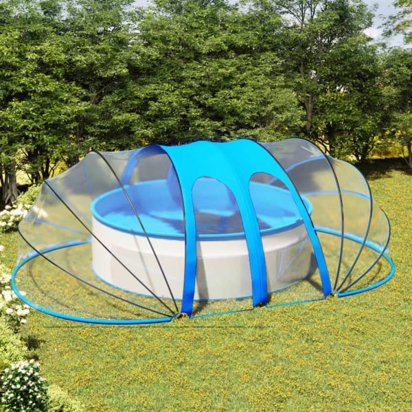 ARDEBO.de - Pool-Kuppel Oval 620x410x210 cm