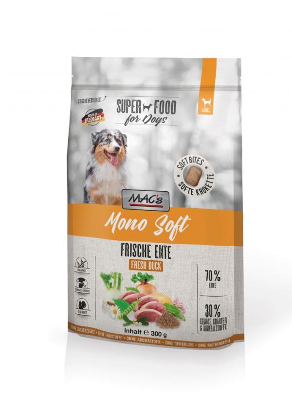 ARDEBO.de MACs Dog Mono Soft Frische Ente 300g