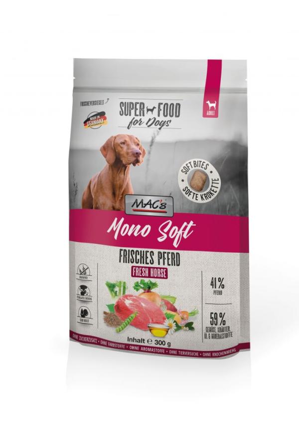 ARDEBO.de MACs Dog Mono Soft Frisches Pferd 300g