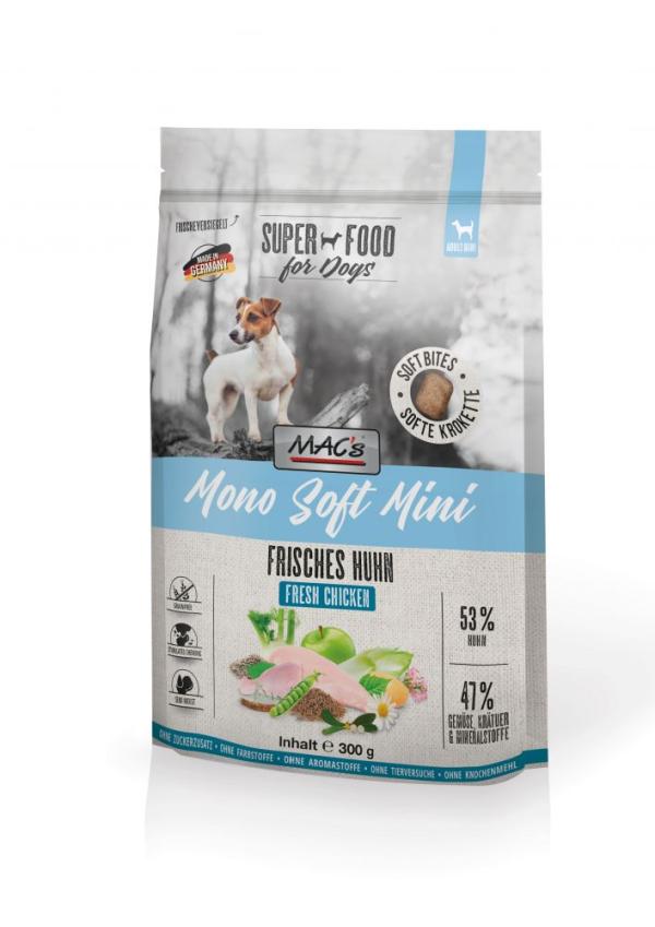 ARDEBO.de MACs Dog Mono Soft Mini Frisches Huhn 300g