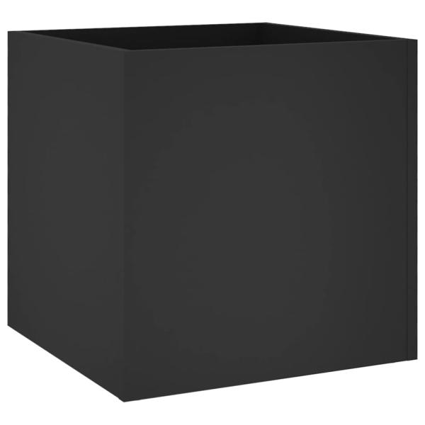Pflanzgefäß Schwarz 40x40x40 cm Holzwerkstoff