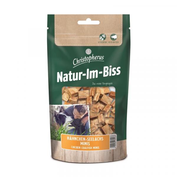 ARDEBO.de Christopherus Snack Natur-Im-Biss Hähnchen-Seelachs Minis 70g