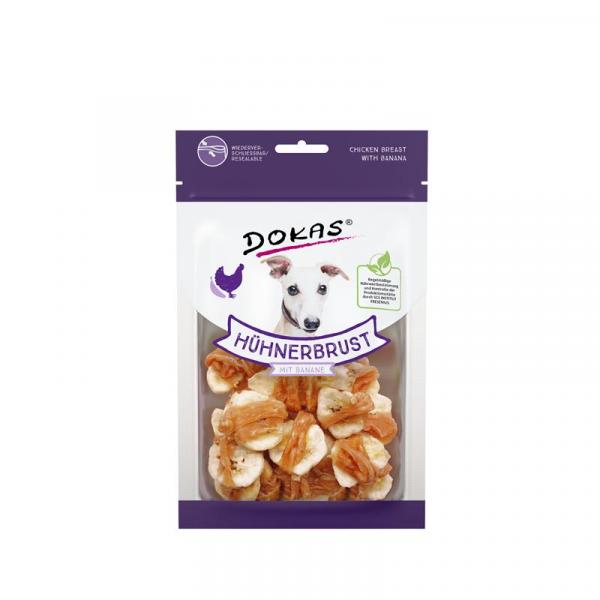 ARDEBO.de Dokas Dog Hühnerbrustfilet mit Banane 70 g