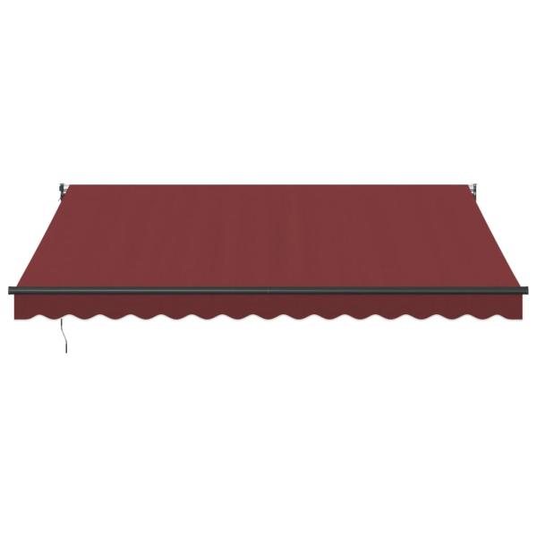 ARDEBO.de - Markise Automatisch Burgunderrot 400x300 cm