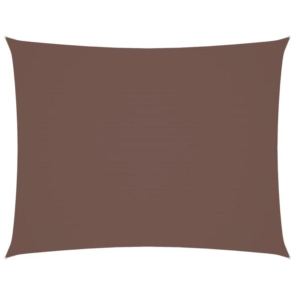 Sonnensegel Oxford-Gewebe Rechteckig 3x6 m Braun