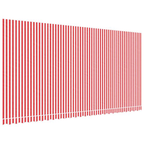 Markisenbespannung Rot und Weiß Gestreift 6x3 m