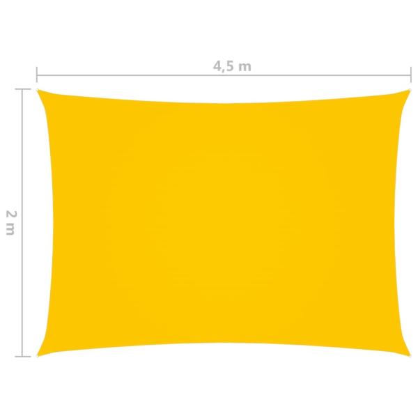 Sonnensegel Oxford-Gewebe Rechteckig 2x4,5 m Gelb