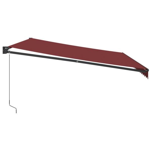 Markise Manuell Weinrot 500x300 cm