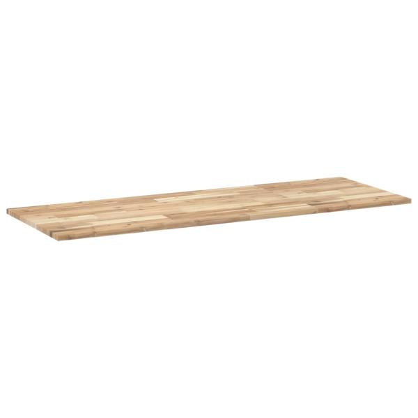 Tischplatte Rechteckig 120x50x2 cm Massivholz Akazie