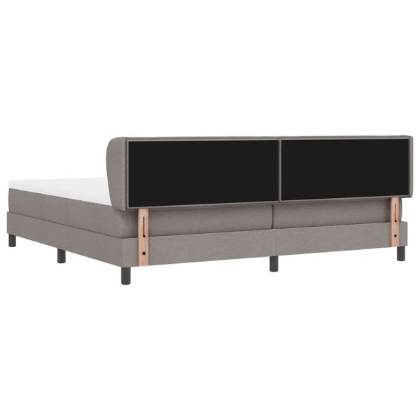 Boxspringbett mit Matratze Taupe 200x200 cm Stoff