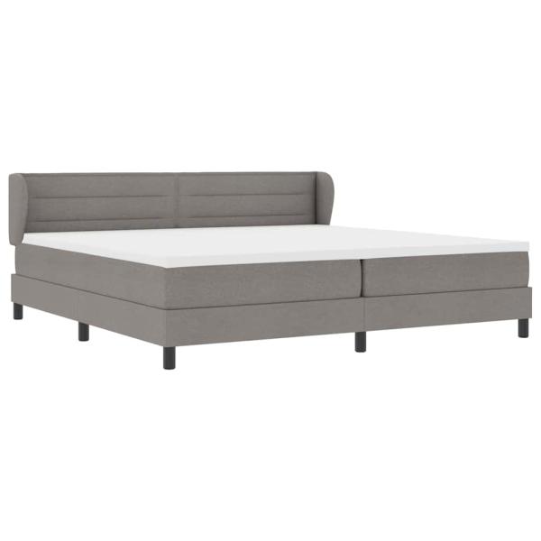 Boxspringbett mit Matratze Taupe 200x200 cm Stoff