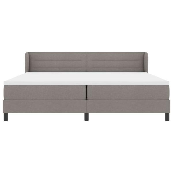 Boxspringbett mit Matratze Taupe 200x200 cm Stoff