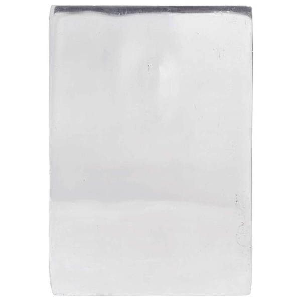 Buchstützen 2 Stück Silber 11x14x17,5 cm Aluminium Säge