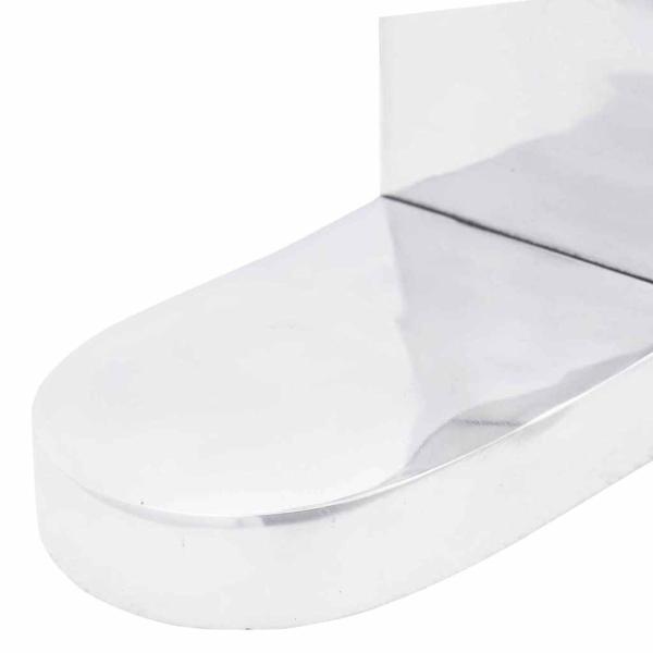 Buchstützen 2 Stück Silber 17x15x27 cm Aluminium Stier