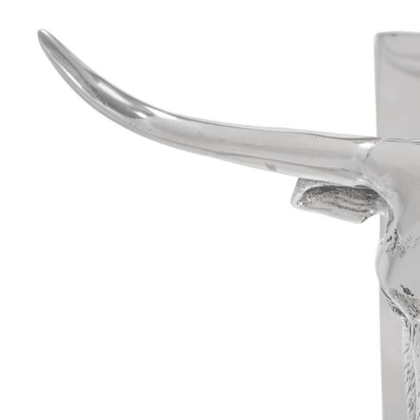 Buchstützen 2 Stück Silber 21,5x15,5x20 cm Aluminium Bull