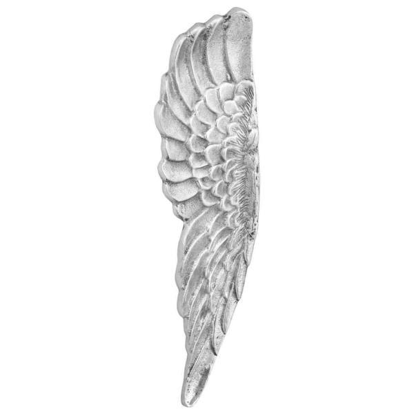 Engel-Flügel-Skulptur Silber Polystein 31 x 5 x 91 cm