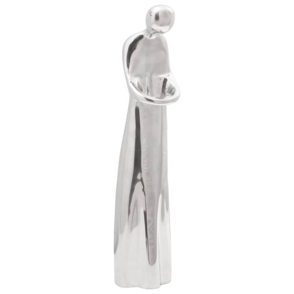ARDEBO.de - Skulptur Silber 10x16x49 cm aus Aluminium
