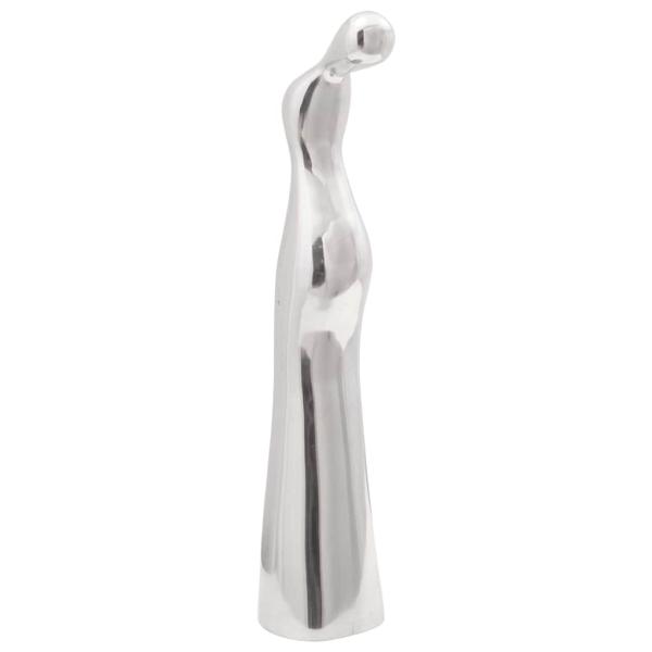 Skulptur Silber 10x16x49 cm aus Aluminium