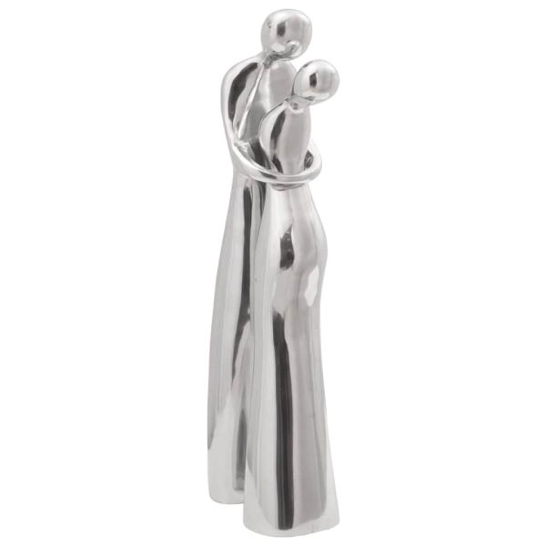 Skulptur Silber 10x16x49 cm aus Aluminium