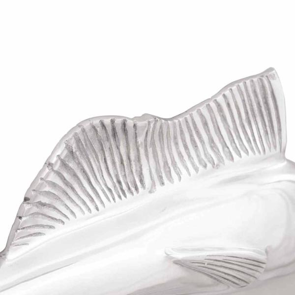 Wandmontierte Schwertfisch Silber 91x8x26 cm aus Aluminium
