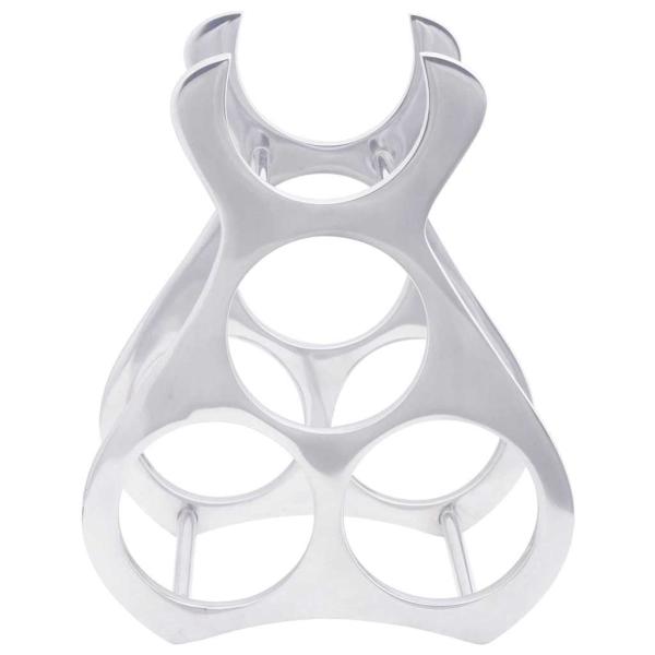 Weinregal Silber 23x14x28 cm Aluminium