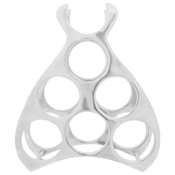 Weinregal Silber 32x14x37,5 cm Aluminium