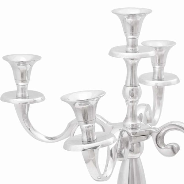 Kerzenhalter Silber 39x39x60 cm Aluminium