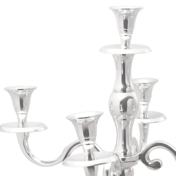 Kerzenhalter Silber 32x32x79,5 cm Aluminium