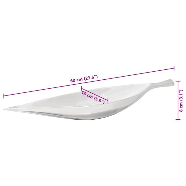 Obstkorb Silber 60x15x8 cm Aluminium