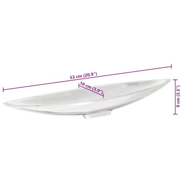 Obstkorb Silber 53x10x9 cm Aluminium