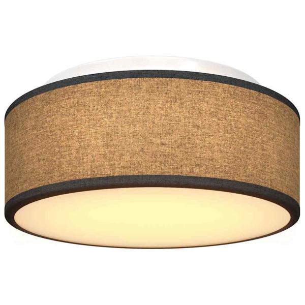 Deckenleuchte Schwarz Ø 30 cm Stoff E27