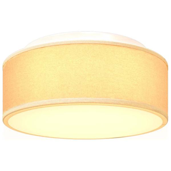 Deckenleuchten Aufbaumontage Weiß Ø 30 cm Stoff E27