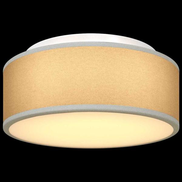 Deckenleuchten Flush Mount Grau Ø 30 cm Stoff E27