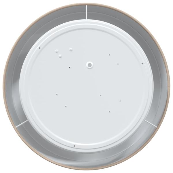 Deckenleuchte Taupe Ø 30 cm Stoff E27