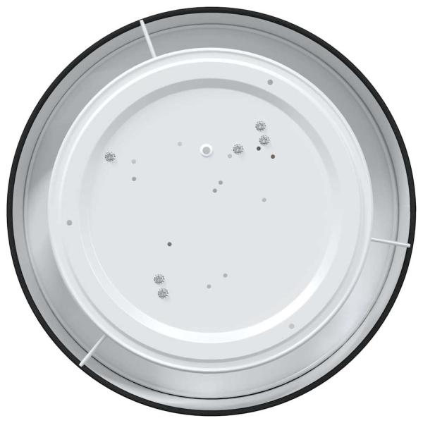 Deckenleuchte Schwarz Ø 38 cm aus Stoff E27