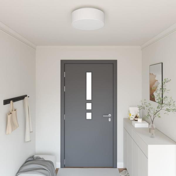 ARDEBO.de - Deckenleuchten Flush Mount Weiß Ø 38 cm Stoff E27