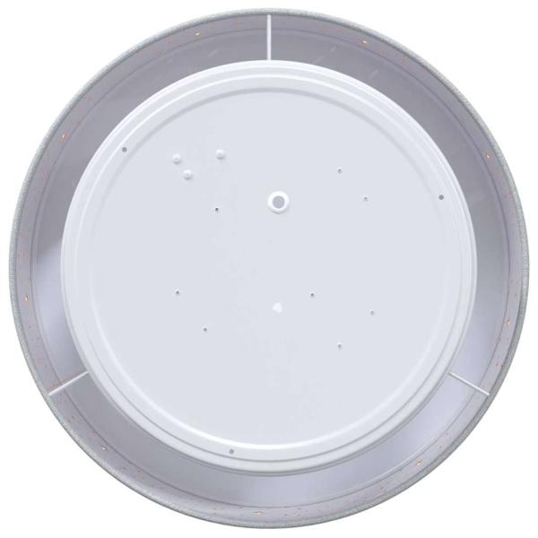 Deckenleuchten mit Sternenhimmel-Lampschirm Grau Ø 30 cm Stoff E27