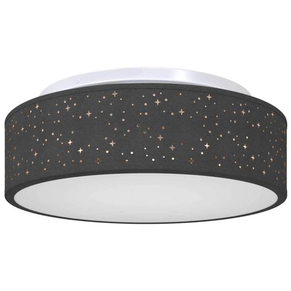 ARDEBO.de - Deckenleuchten mit sternförmigem Lampschirm Schwarz Ø 38 cm Stoff E27