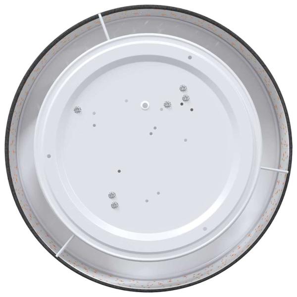 Deckenleuchten mit sternförmigem Lampschirm Schwarz Ø 38 cm Stoff E27