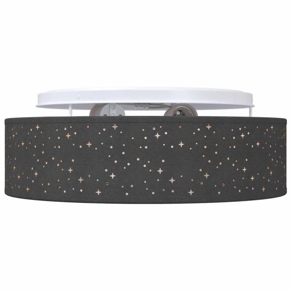 Deckenlampe mit Strahlern Schwarz 38 x 38 x 13,5 cm Stoff