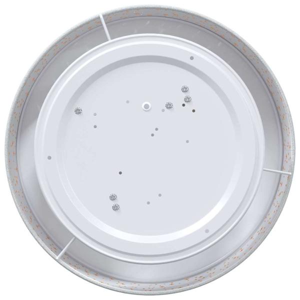 Deckenleuchten mit sternförmigem Lampenschirm Grau Ø 38 cm Stoff E27